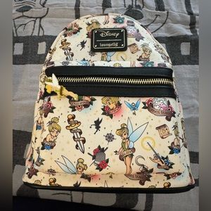 NWT Loungefly Walt Disney Tinkerbell tattoo backpack